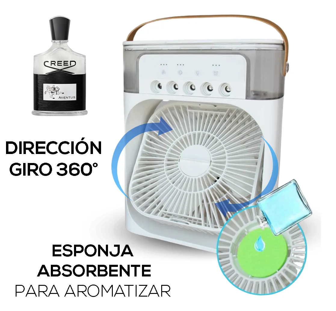 BreezeLuxe™ - Ventilador con Humidificador