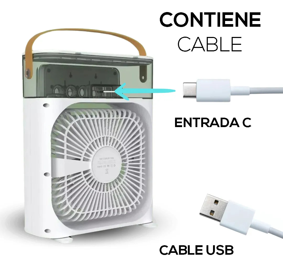 BreezeLuxe™ - Ventilador con Humidificador