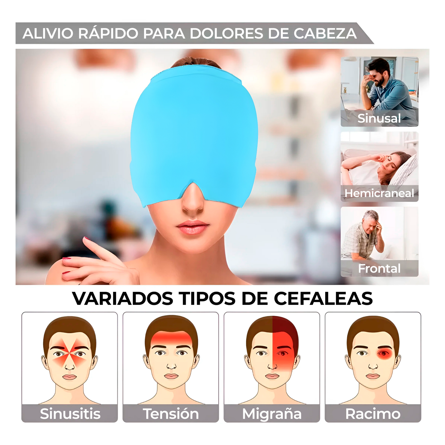 MigraFree™ - Gorro Antimigraña