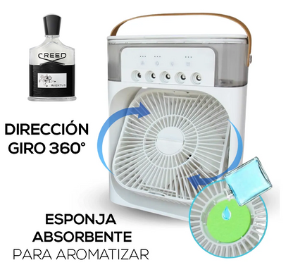 BreezeLuxe™ - Ventilador con Humidificador